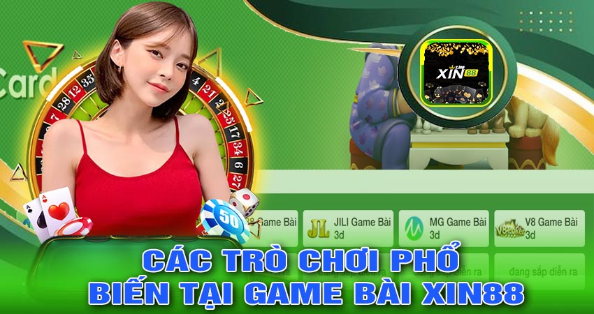 Các trò chơi phổ biến tại GAME BÀI XIN88